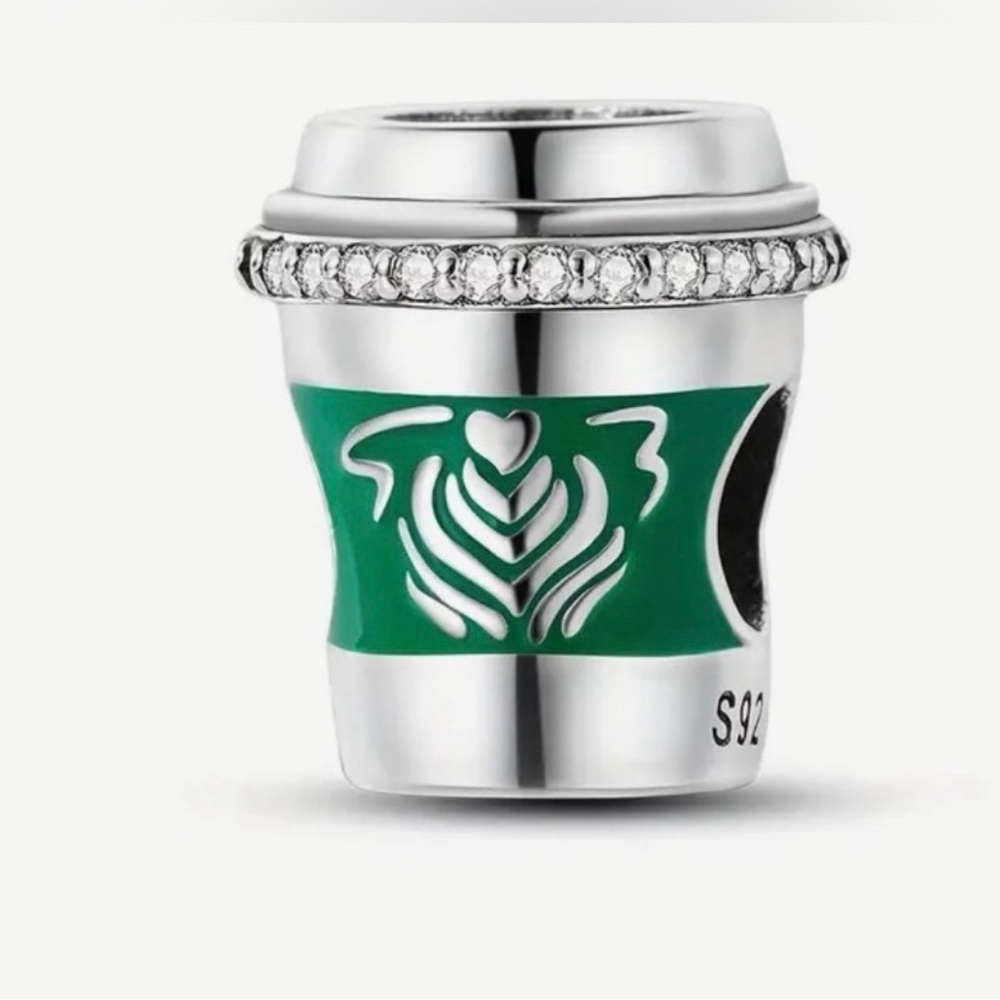Sterling Silver Coffee-Themed Charm